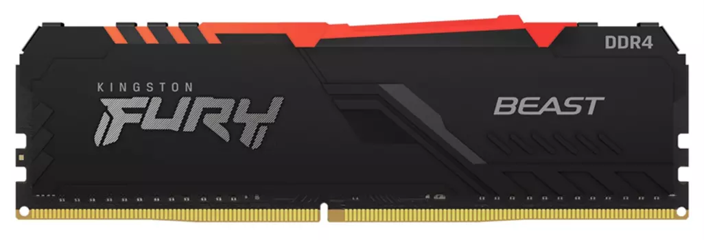 Оперативная память Kingston 16GB 3200MHz DDR4 CL16 DIMM FURY Beast RGB (KF432C16BBA/16)