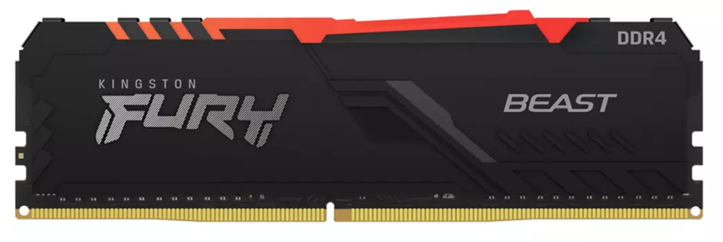 Оперативная память Kingston 32GB 3200MHz DDR4 CL16 DIMM FURY Beast RGB (KF432C16BBA/32)