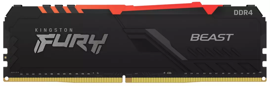 Оперативная память Kingston 8GB 3600MHz DDR4 CL17 DIMM FURY Beast RGB (KF436C17BBA/8)