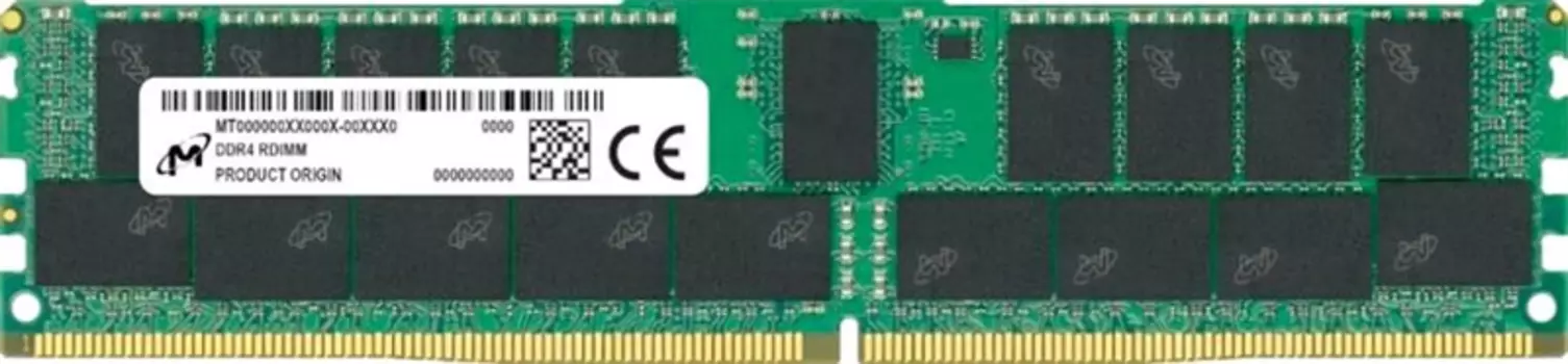 Оперативная память Micron DDR4 RDIMM 32GB 2Rx4 3200 MHz ECC Registered MTA36ASF4G72PZ-3G2 (Analog Crucial CT32G4RFD432A) (MTA36ASF4G72PZ-3G2R1)
