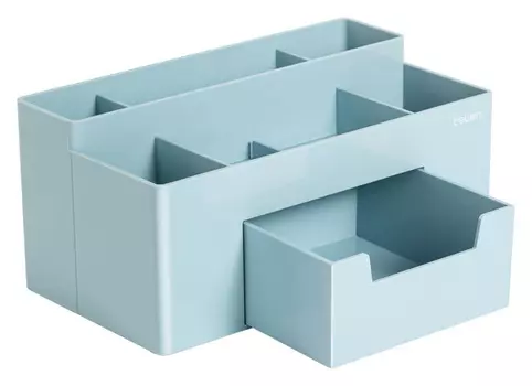 Органайзер настольный Deli 8913BLUE 224х121х104мм синий пластик