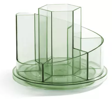 Органайзер настольный Deli 8943GREEN 150x150x114мм зеленый пластик