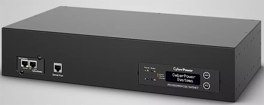 Панель питания распределительная CyberPower ATS PDU32SWHVCEE18ATNET 2U type, 32Amp, plug IEC 309 32A, (16) IEC 320 C13 (2) IEC 320 C19 (PDU32SWHVCEE18ATNET)