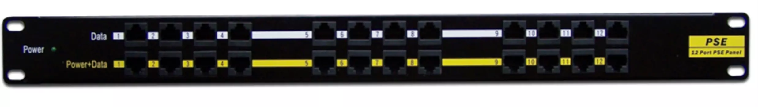 Панель POE 19", 12 портов, с одним блоком питания 48V, 120W (LAN-PP12-POE/A1)