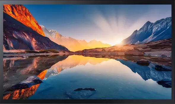 Панель Samsung 32" QM32R-T черный E-LED BLU LED 8ms 16:9 HDMI M/M матовая 350cd 178гр/178гр 1920x1080 FHD USB 8.3кг