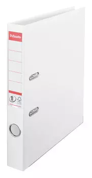 Папка-регистратор Esselte №1 Power 811400P A4 50мм пластик белый вместимость 350 листов