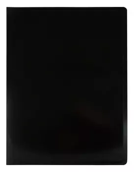 Папка с 40 прозр.вклад. Бюрократ Black&amp;White BWBPV40BLCK A4 пластик 0.8мм черный/белый