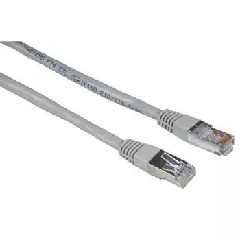 Патч-корд Hama H-30590 STP cat5E 10м серый RJ-45 (m)-RJ-45 (m)