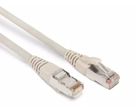 Патч-корд Hyperline PC-LPM-STP-RJ45-RJ45-C6-1M-LSZH-GY PC-LPM-STP-RJ45-RJ45-C6-1M U/FTP вилка RJ-45-вилка RJ-45 кат.6 1м серый LSZH (уп.:1шт) 26AWG