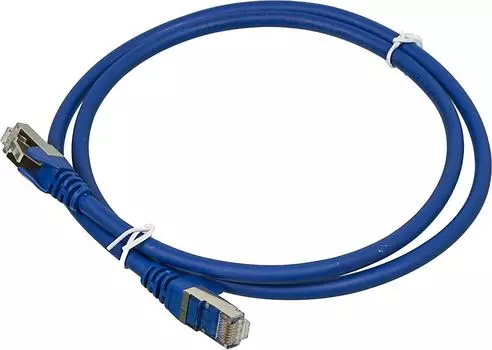 Патч-корд Lanmaster FTP LAN-PC45/S6A-1.0-BL вилка RJ-45-вилка RJ-45 кат.6А 1м синий LSZH (уп.:1шт)