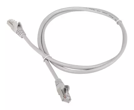 Патч-корд Lanmaster FTP TWT-45-45-1.0/S6-GY вилка RJ-45-вилка RJ-45 кат.6 1м серый ПВХ (уп.:1шт)