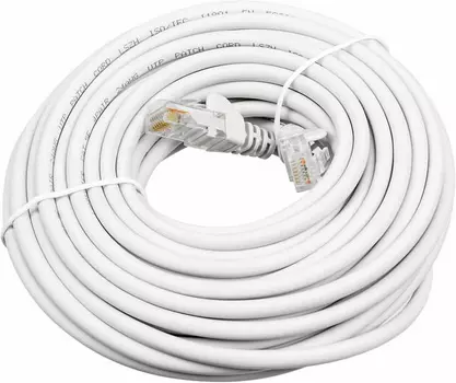 Патч-корд Lanmaster LAN-PC45/U5E-10-WH UTP вилка RJ-45-вилка RJ-45 кат.5е 10м белый LSZH (уп.:1шт)