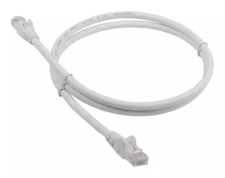 Патч-корд Lanmaster LAN-PC45/U6-2.0-WH вилка RJ-45-вилка RJ-45 кат.6 2м белый LSZH (уп.:1шт)