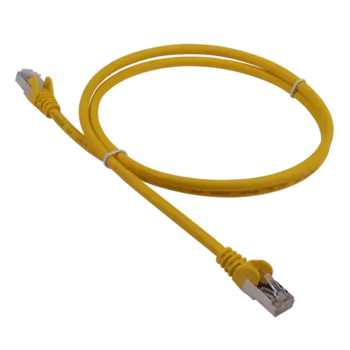 Патч-корд LANMASTER LSZH FTP кат.5e, 0.5 м, желтый (LAN-PC45/S5E-0.5-YL)