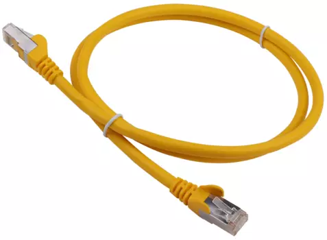 Патч-корд LANMASTER LSZH FTP кат.6A, 10 м, желтый (LAN-PC45/S6A-10-YL)