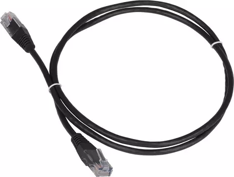 Патч-корд Lanmaster TWT-45-45-1.0-BK UTP вилка RJ-45-вилка RJ-45 кат.5е 1м чёрный ПВХ (уп.:1шт)