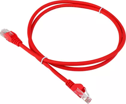 Патч-корд Lanmaster UTP LAN-PC45/U5E-1.0-RD вилка RJ-45-вилка RJ-45 кат.5е 1м красный LSZH (уп.:1шт)