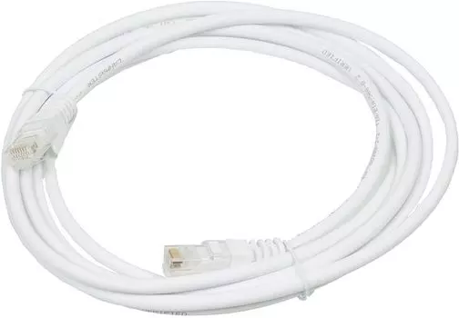 Патч-корд Lanmaster UTP LAN-PC45/U5E-3.0-WH вилка RJ-45-вилка RJ-45 кат.5е 3м белый LSZH (уп.:1шт)