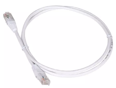 Патч-корд TWT UTP кат.5e, с заливными колпачками, 1.5 м, белый (TWT-45-45-1.5-WH)