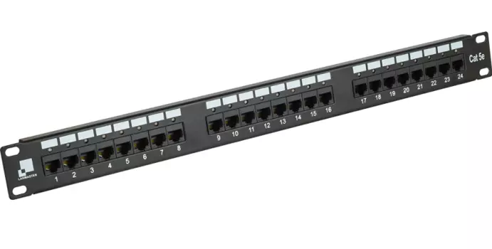 Патч-панель LANMASTER 24 порта с индикаторами, UTP, кат.5E, 1U (LAN-PPi24U5E)