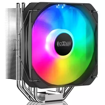 PCCooler GI-Paladin 400 ARGB Кулер S115X/1200/AM4 (24 шт/кор, TDP 200W, 130mm PWM ARGB FAN, 4 тепловые трубки 6мм, 800-1600RPM, 18-28,6dBa) {24}(111825)