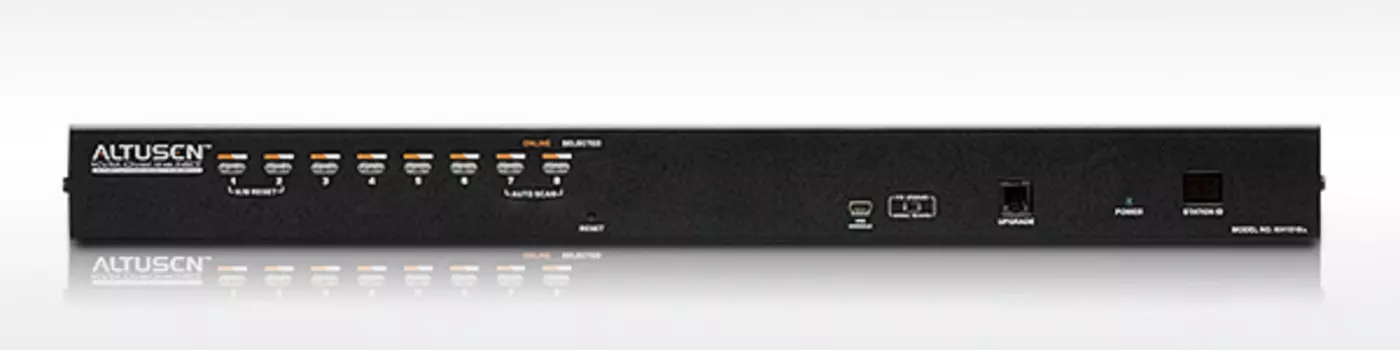 Переключатель электронный ATEN 1-Local/Remote Share Access 8-Port Multi-Interface Cat 5 KVM over IP Switch (KH1508AI-AX-G)