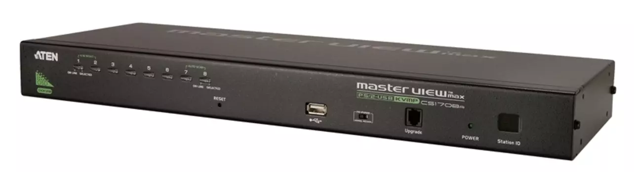 Переключатель электронный ATEN 1-Local/Remote Share Access 8-Port PS/2-USB VGA KVM over IP Switch (CS1708I-AT-G)