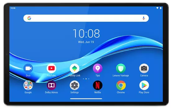 Планшет Lenovo Tab M10 Plus TB-X606X Helio P22T (2.3) 8C/RAM4Gb/ROM128Gb 10.3" IPS 1920x1200/3G/4G/Android 9.0/серый/8Mpix/5Mpix/BT/GPS/WiFi/Touch/microSD 256Gb/5000mAh