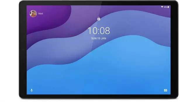 Планшет Lenovo Tab M10 TB-X306X Helio P22T (2.3) 8C/RAM4Gb/ROM64Gb 10.1" 1280x800/3G/4G/Android 10.0/серый/8Mpix/5Mpix/BT/GPS/WiFi/Touch/microSD 1Tb/5000mAh/8hr/700hrs