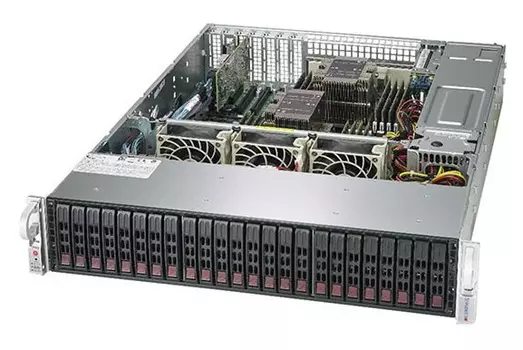 Платформа SuperMicro SSG-2029P-E1CR24H 2.5" SAS/SATA C622 10G 2P 2x1200W