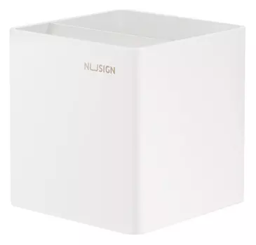 Подставка Deli NS011White Nusign для пишущих принадлежностей 84х84х86мм белый пластик