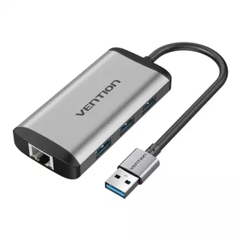 Порт-репликатор Vention USB 3.0 to USB3.0*3/Gigabit Ethernet Docking Station (CKBHB)