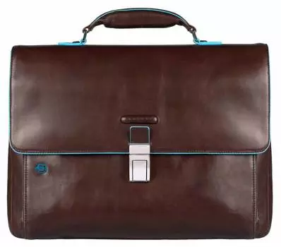 Портфель Piquadro Blue Square CA3111B2/MO коричневый натур.кожа/нейлон