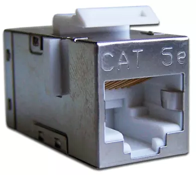 Повторитель портов RJ-45, экранированный, кат.5E, формата Keystone (LAN-KCP45S5E)