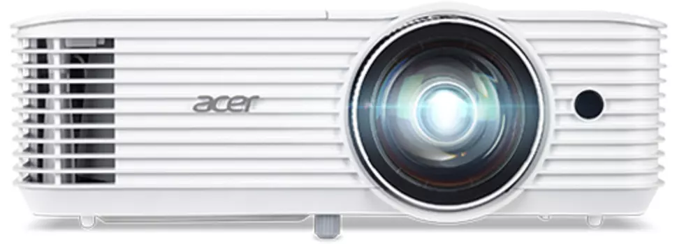Проектор Acer projector S1386WH, DLP 3D, WXGA, 3600lm, 20000/1, HDMI, short throw 0.5, 2.7kg (MR.JQU11.001)