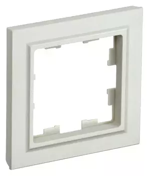 Рамка IEK Brite РУ-1-БрКр BR-M12-K10 1x бежевый (упак.:1шт)