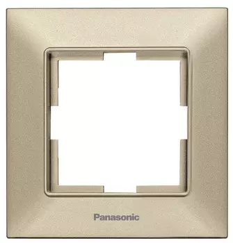 Рамка Panasonic Arkedia Slim WNTF08012BR-RU декоративная 1x пластик бронза (упак.:1шт)