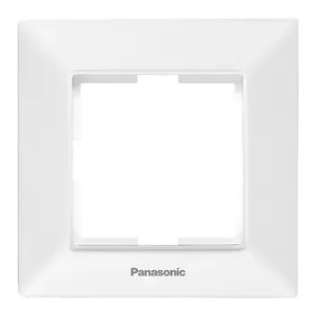 Рамка Panasonic Arkedia Slim WNTF08012WH-RU декоративная 1x пластик белый (упак.:1шт)