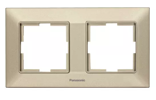 Рамка Panasonic Arkedia Slim WNTF08022BR-RU 2x горизонтальный монтаж пластик бронза (упак.:1шт)