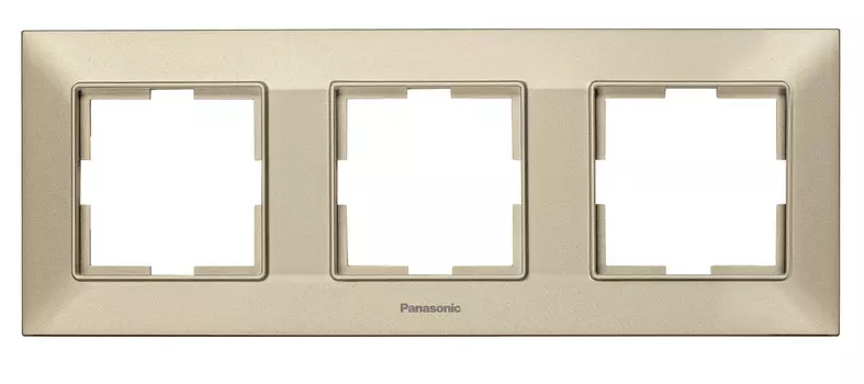 Рамка Panasonic Arkedia Slim WNTF08032BR-RU 3x горизонтальный монтаж пластик бронза (упак.:1шт)