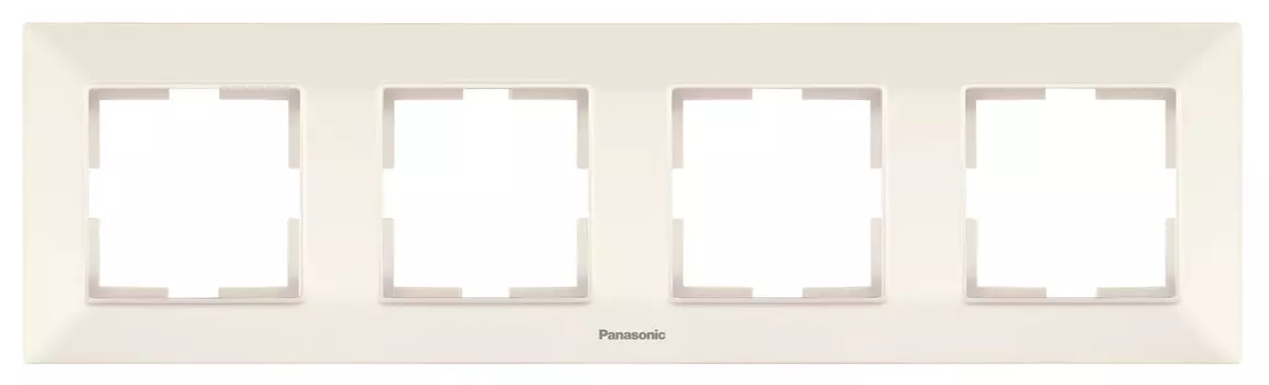 Рамка Panasonic Arkedia Slim WNTF08042BG-RU 4x горизонтальный монтаж пластик бежевый (упак.:1шт)