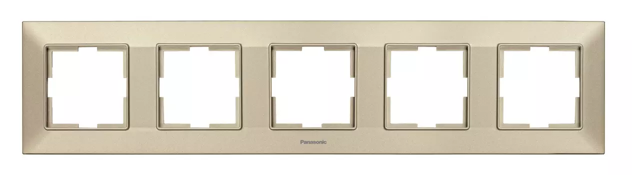 Рамка Panasonic Arkedia Slim WNTF08052BR-RU 5x горизонтальный монтаж пластик бронза (упак.:1шт)
