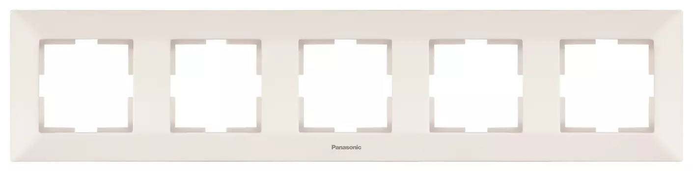 Рамка Panasonic Arkedia WMTF08052BG-RU 5x горизонтальный монтаж пластик бежевый (упак.:1шт)