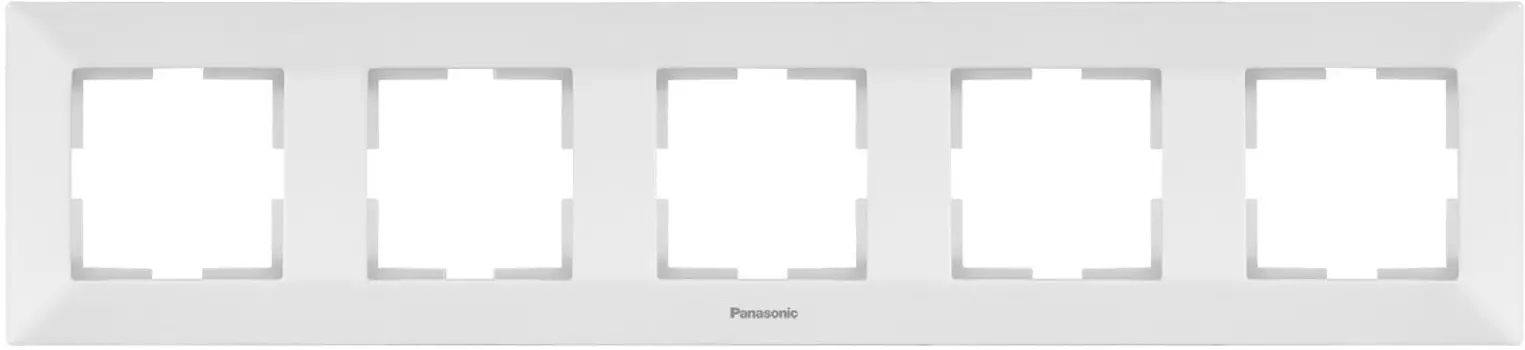 Рамка Panasonic Arkedia WMTF08052WH-RU 5x горизонтальный монтаж пластик белый (упак.:1шт)