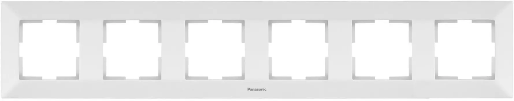 Рамка Panasonic Arkedia WMTF08062WH-RU 6x горизонтальный монтаж пластик белый (упак.:1шт)