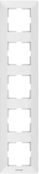 Рамка Panasonic Arkedia WMTF08152WH-RU 5x вертикальный монтаж пластик белый (упак.:1шт)