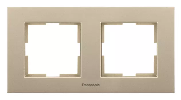 Рамка Panasonic Karre Plus WKTF08023AR-RU 2x горизонтальный монтаж металл бронза (упак.:1шт)
