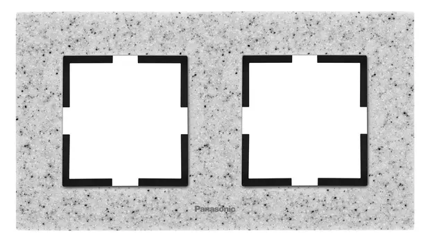 Рамка Panasonic Karre Plus WKTF08023CD-RU 2x горизонтальный монтаж камень сумеречный (упак.:1шт)