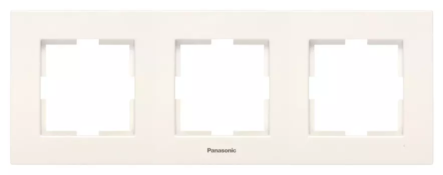 Рамка Panasonic Karre Plus WKTF08032BG-RU 3x горизонтальный монтаж пластик бежевый (упак.:1шт)