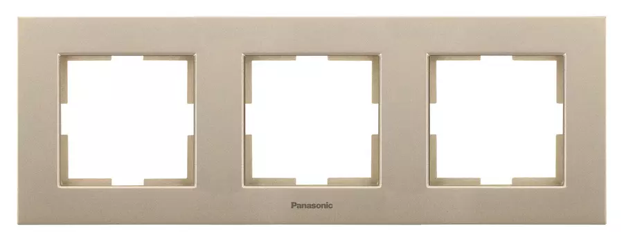 Рамка Panasonic Karre Plus WKTF08032BR-RU 3x горизонтальный монтаж пластик бронза (упак.:1шт)
